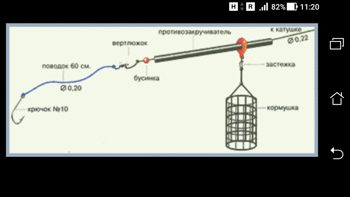 фото фидер оснастка для ловли леща