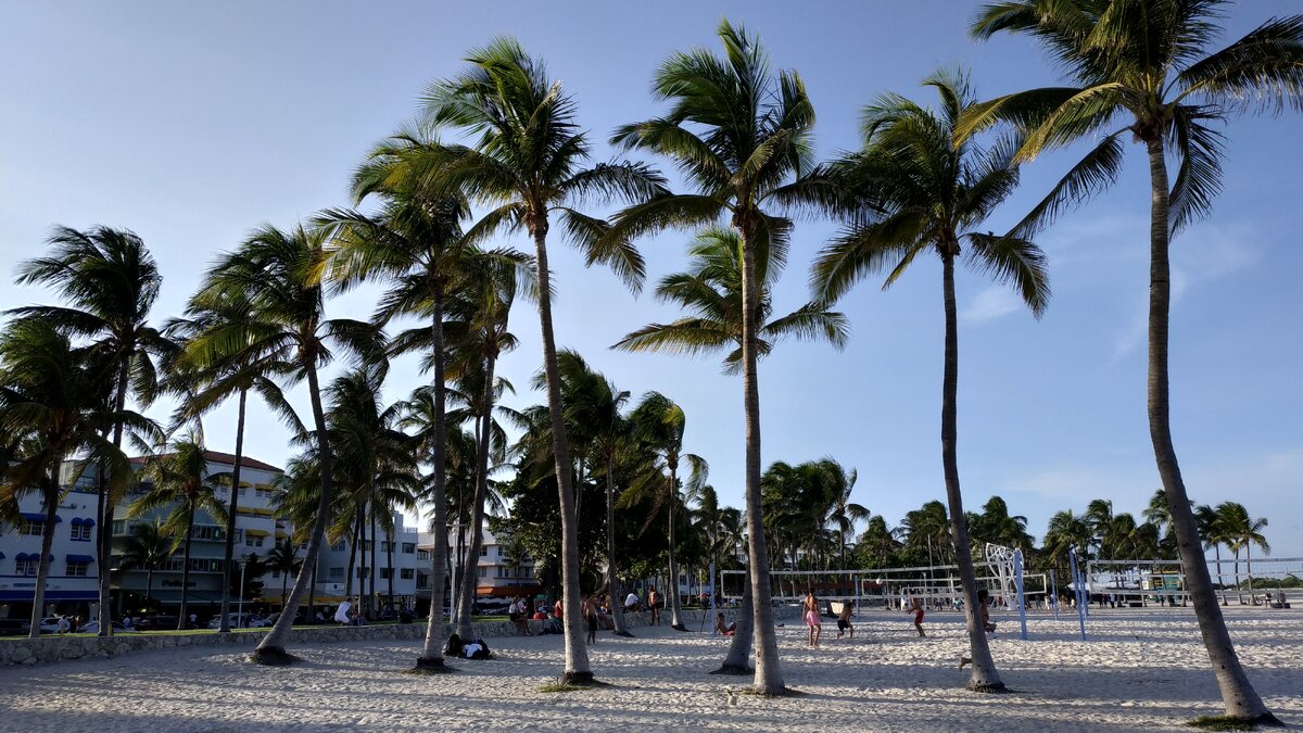 Парк Ламмус (на деле площадка для пляжных игр), South Beach, Miami Beach. Фото Андрей Смирнов