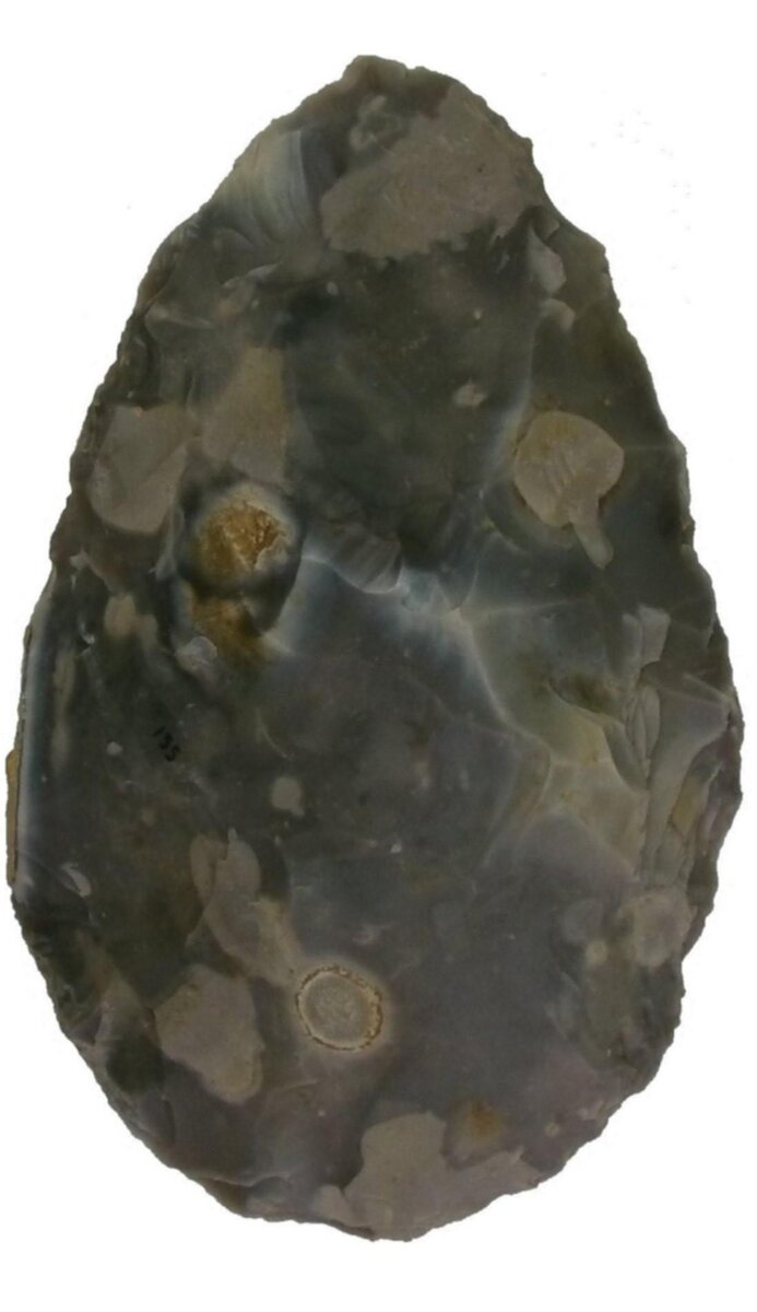 Прекрасно обработанный кремень ручной работы, сделанный доисторическими мастерами в Боксгроуве, Западный Суссекс, полмиллиона лет назад. Фото independent.co.uk