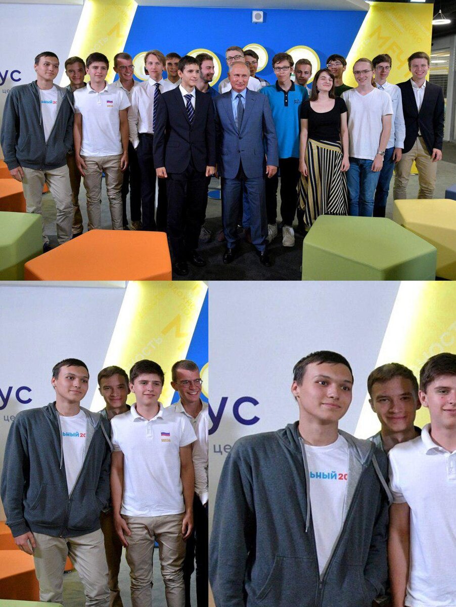 В пятницу случился большой кек — студент сфотографировался с Путиным в майке «Навальный20!8», фото выложил оффсайт Кремля. Ну хоть что-то веселое и интересное в этот воскресный день :) 
Владимир Владимирович давеча встречался с победителями всяких там крутых олимпиад (респект молодёжи) — а заодно сделал с ними совместное фото. И слева в конце притаился интереснейший молодой человек в серой толстовке и белой футболке, на которой было написано… нет, не «Путин хуйло», а «Навальный20!8». Выяснилось — парнишку зовут Егор Рябов, выпускник школы 1329 и студент матфакультета Высшей школы экономики. Парняга хитро прошёл проверки ФСО: толстовкой прикрыл футболку, а в нужный момент немного расстегнул её.

Оказалось, что Егор за Нэвэльнэ не топит, но пояснил, что данный поступок — это «наполовину прикол и гражданская позиция». Говорит, что доволен тем, как он сделал получившийся «мем».

Уже видим заголовки, как Егора судят по 282 статье, хех.