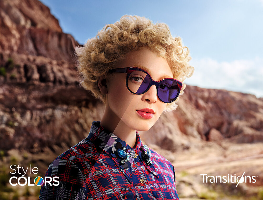 Новая серия фотохромных линз Transitions Style Colors