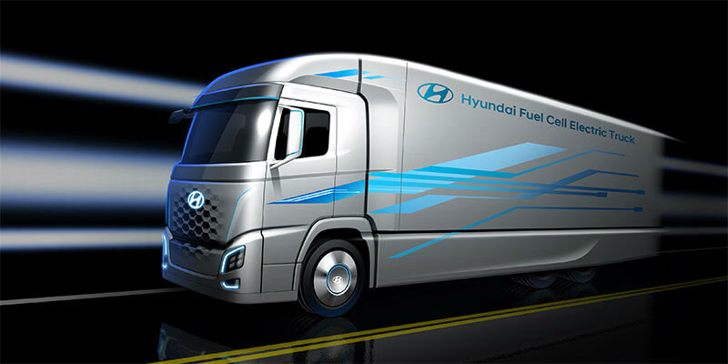 В Hyundai Motor разработали новый грузовик, использующий электрическую энергию водородных топливных ячеек.