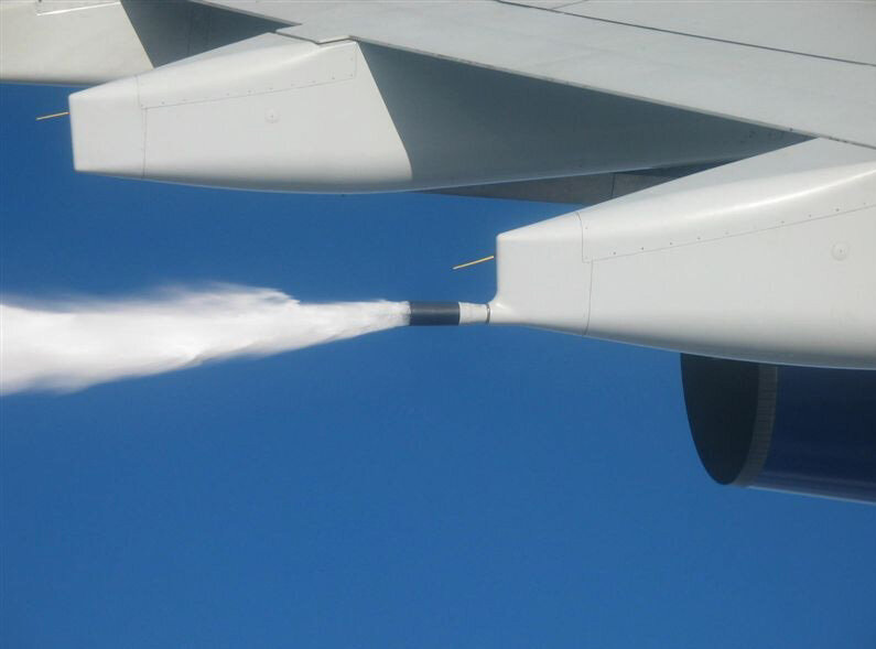 процесс сброса горючего