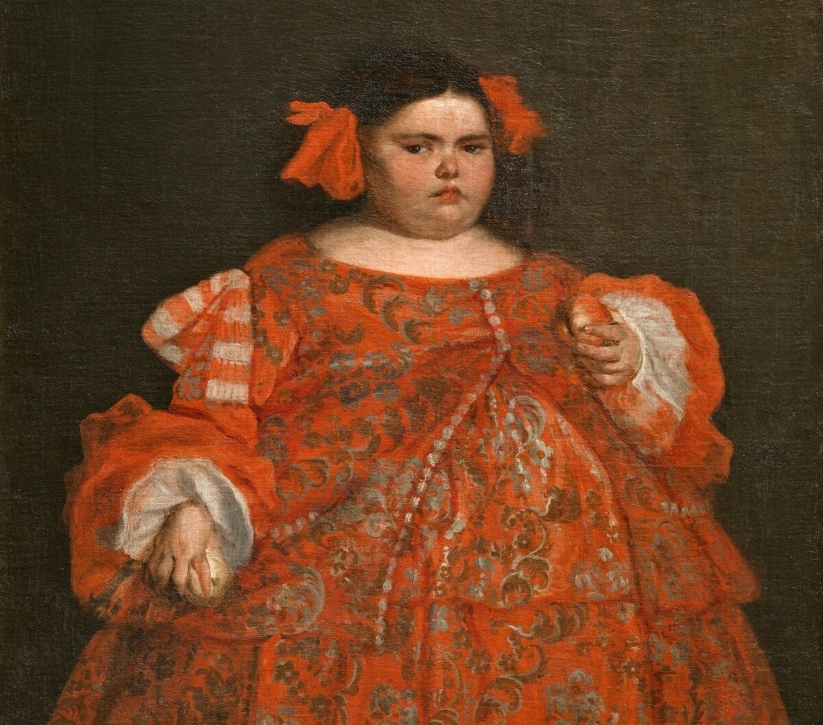 Хуан Карреньо де Миранда. Портрет Евгении Мартинес Вальехо (Ла Монстра).  1680. Холст, масло. 165x107 см