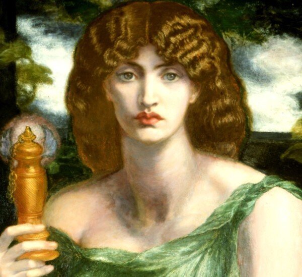 Mnemosyne (aka Lamp of Memory or Ricordanza) by Dante Gabriel Rossetti