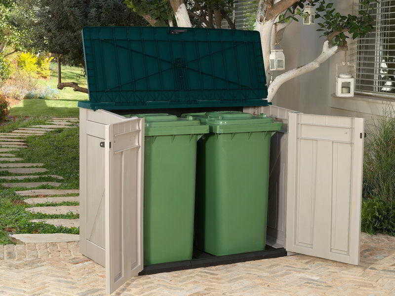 Пластиковые мусорные контейнеры и баки для мусора с крышкой