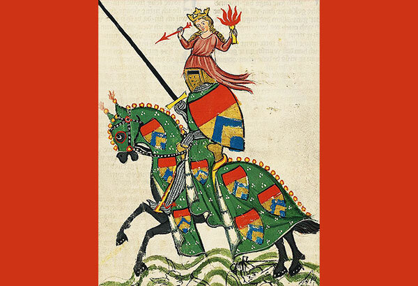 Иллюстрация из «Манесского кодекса». Ульрих фон Лихтенштейн