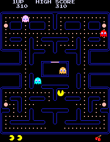  Кадр из игры pac-pan 