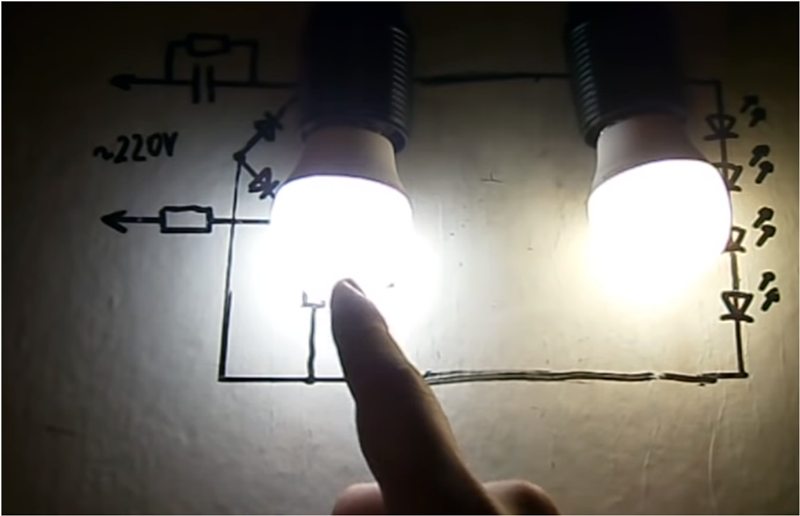 Почему светодиодная лампа моргает во включенном состоянии