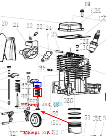 Деталировка ЦПГ T334FS