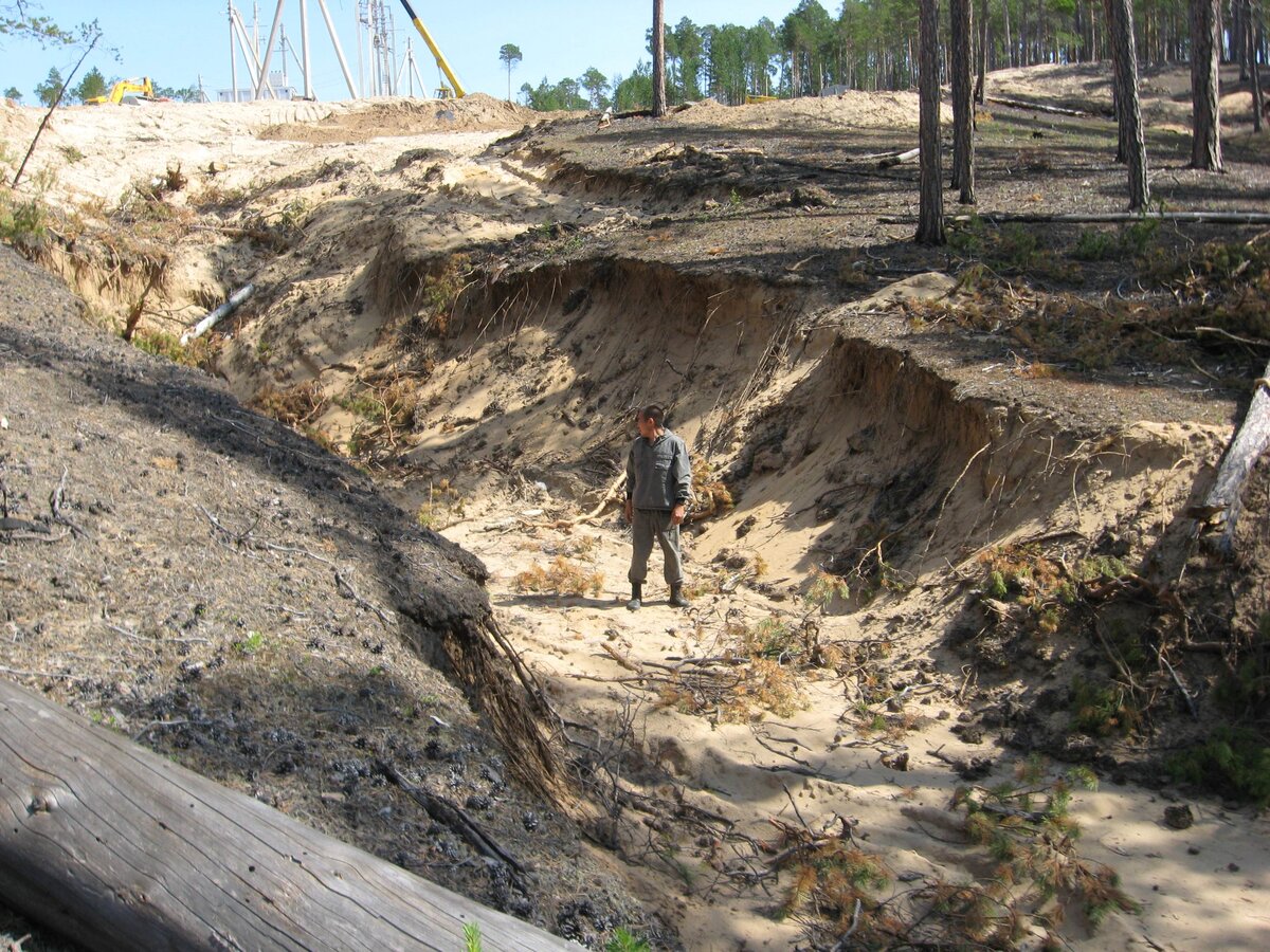 Эрозионные формы в Якутии. Фото С.И.Серикова
