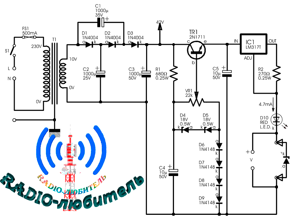 Тестер светодиодов led tester схема