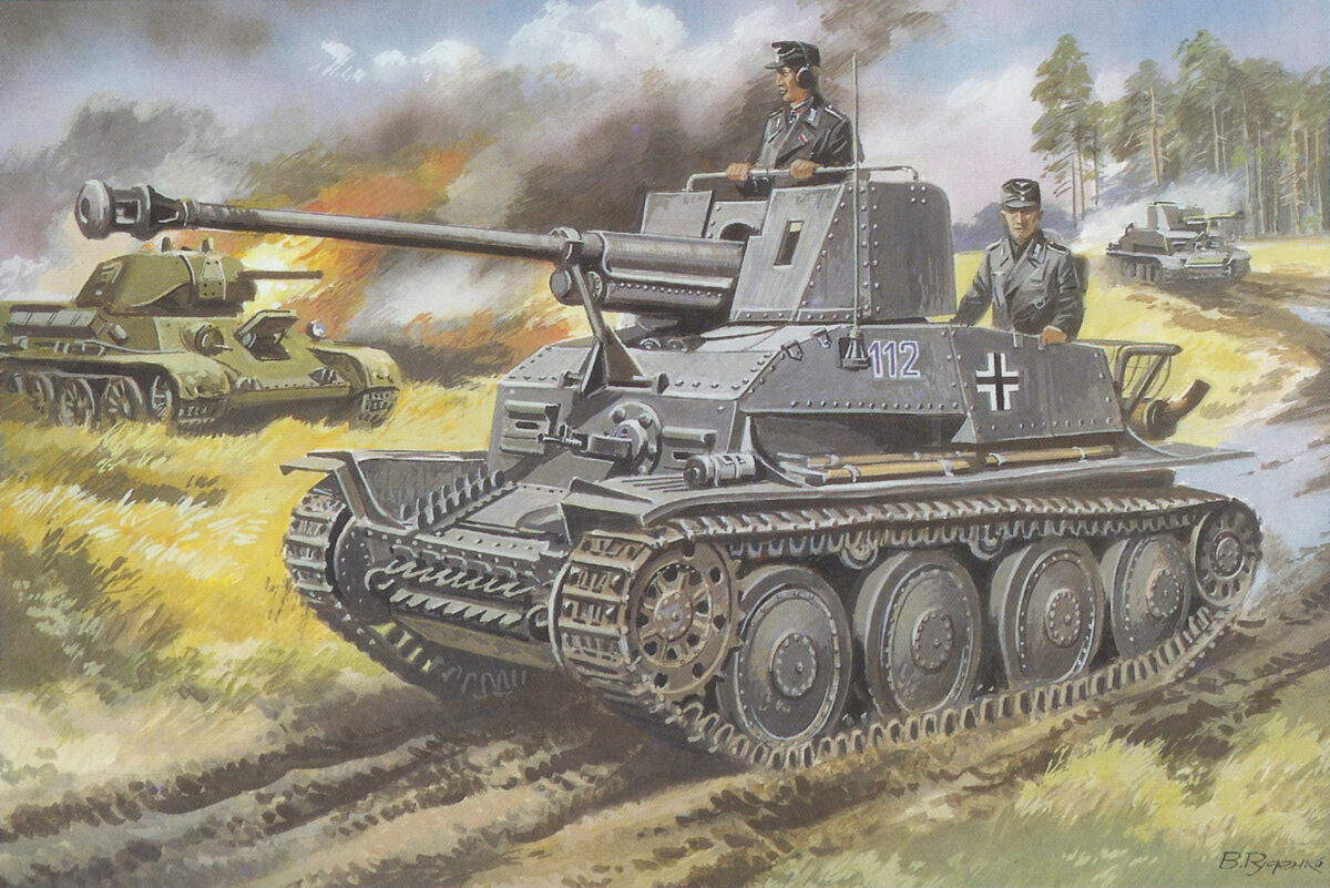 Фашистская техника. SD KFZ 139 САУ Мардер. САУ Marder i (SD.KFZ.135). Танк Германии второй мировой. Танки вермахта 1939.