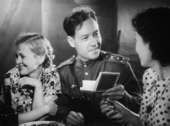 Василий Нещипленко в фильме "Поединок", 1944 год