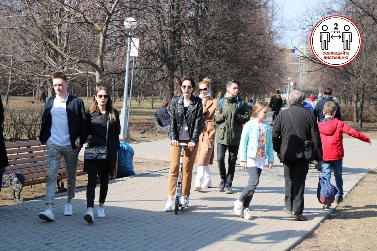 Сознательное несоблюдение мер по задержке распространения эпидемии коронавируса в Москве. 