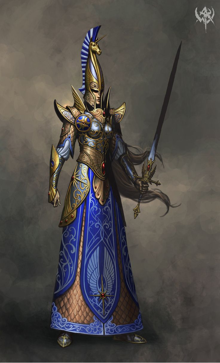 Высший эльф из мира Warhammer Fantasy Battles.