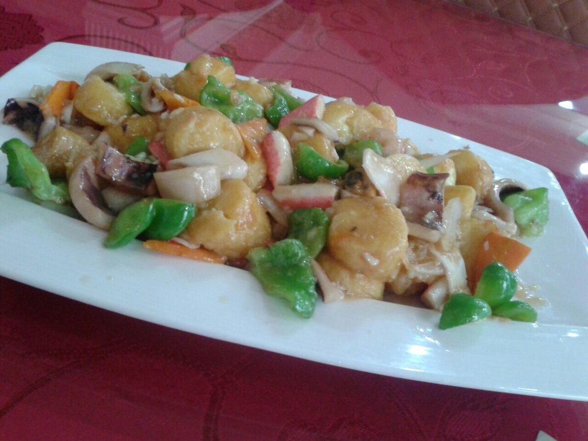 Морепродукты по -японски.