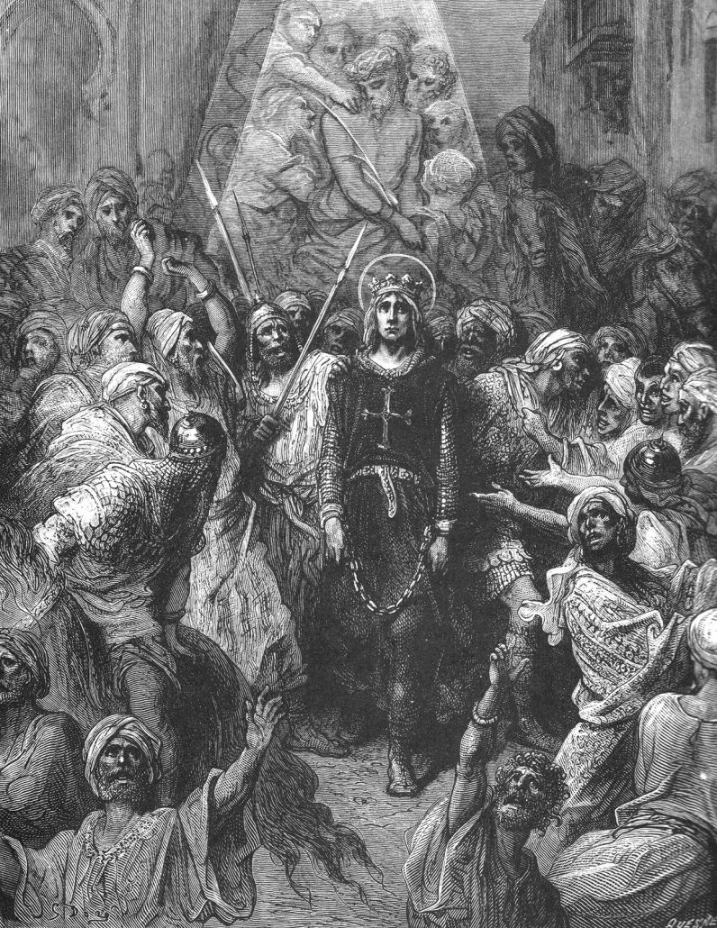 Святой Людовик в плену.