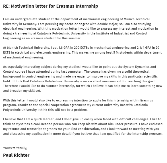 Как написать мотивационное письмо: 25 советов и 14 примеров | Diplom ...