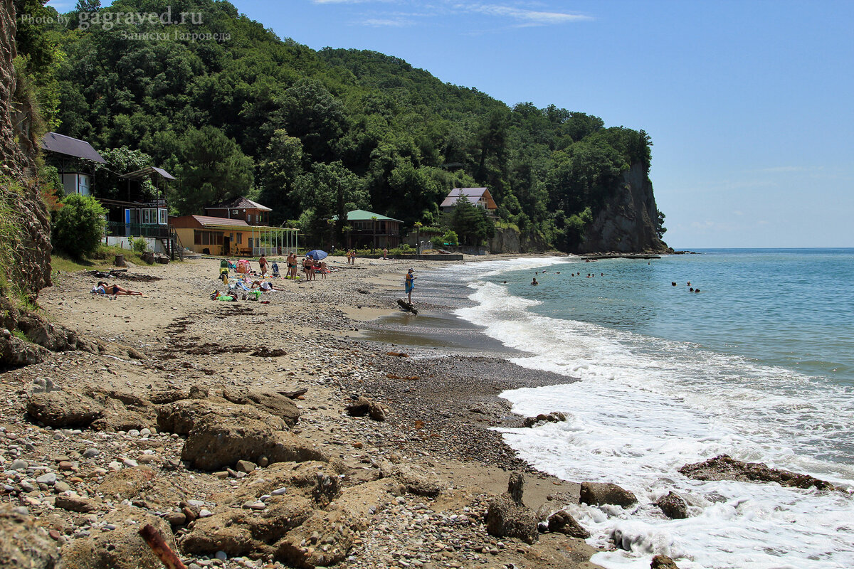Пляж Шлыпра Абхазия