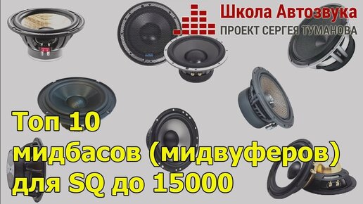 Топ 10 мидбасов (мидвуферов) для SQ до 15000