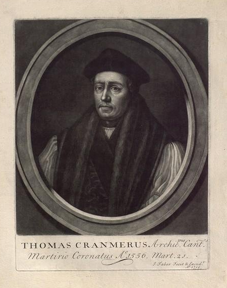 Архиепископ Томас Кранмер. Д. Фабер Младший. Англия. 1715 г. Портрет из коллекции Государственного музея истории религии