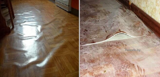 вздулся линолеум