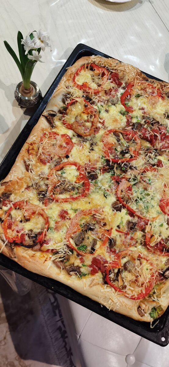 Пицца супер вкусная, домашняя 