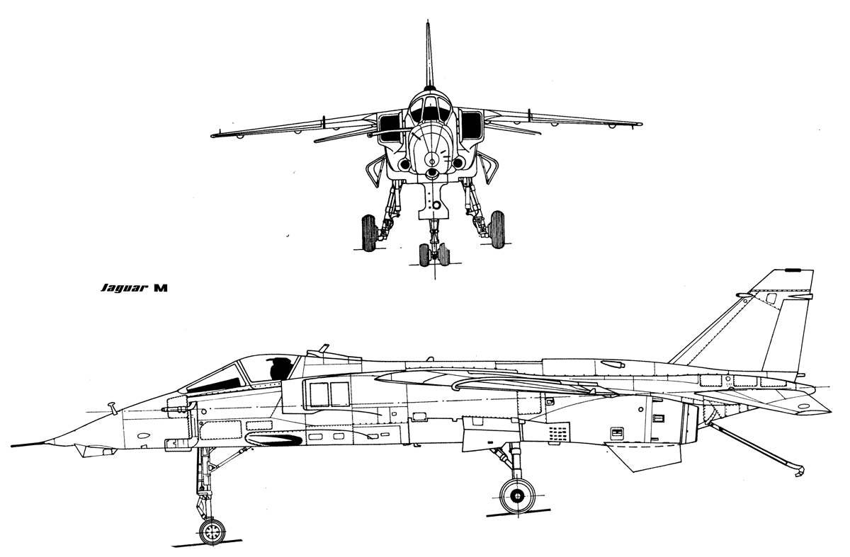 Чертежи sepecat jaguar