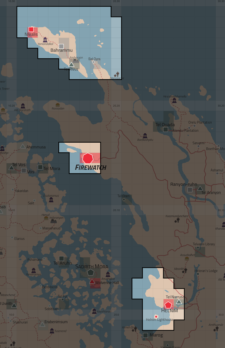 Локации Tamriel Rebuilt, которые затронет обновление Огни Империи