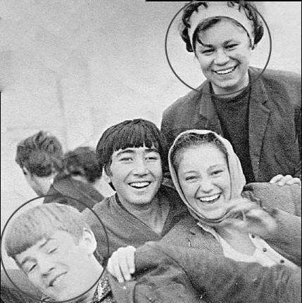 Александр Абдулов (снизу слева) и Наталья Несмеянова (сверху справа)