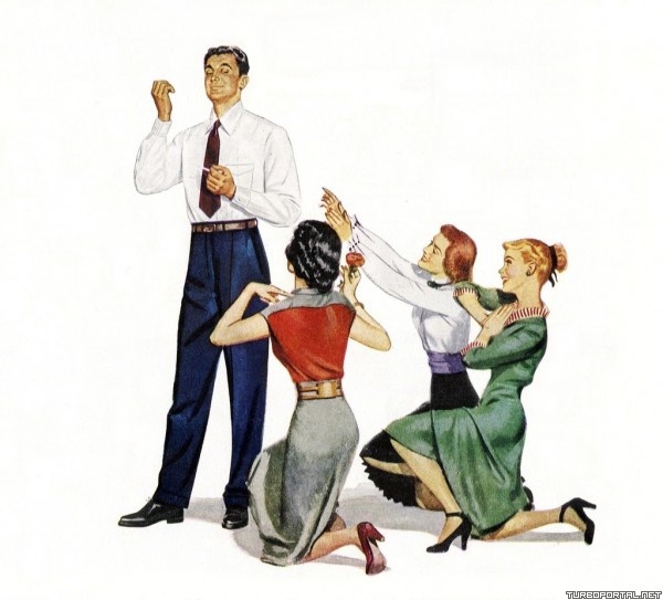 А так выглядит мужчина, которого женщины угощают. Выбирать тебе