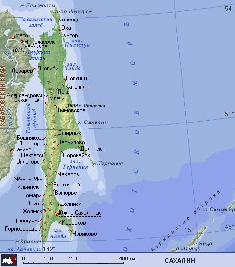 Остров Рыба, да и можно бросить камушек с крутого бережка далекого пролива Лаперуза...