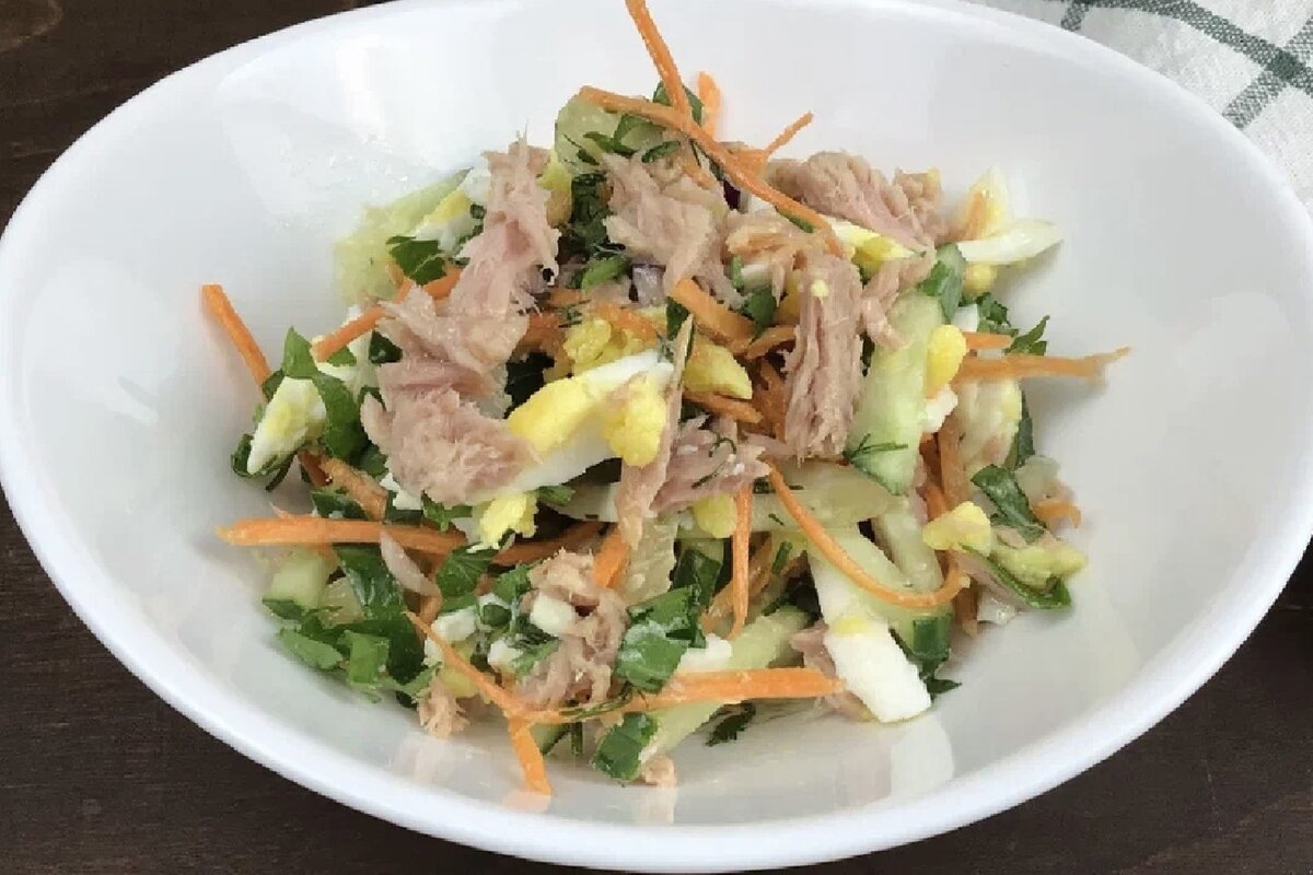 Салат из тунца. Фото автора.