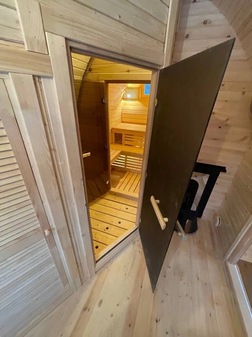 Небольшая баня из бруса