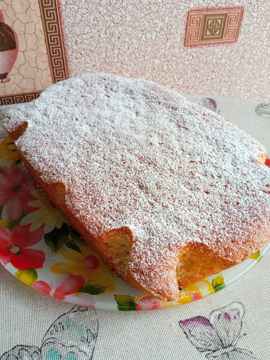 Пирог с кабачком к чаю. Фото автора 