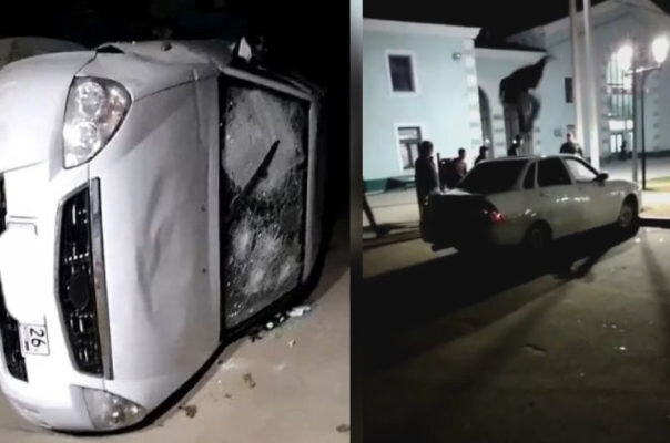    Кадры с места конфликта