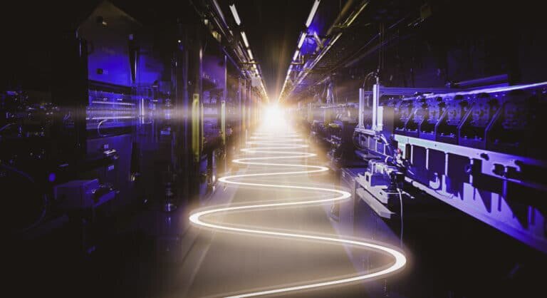    Модернизированный рентгеновский лазер на свободных электронах (XFEL) Linac Coherent Light Source (LCLS) в Национальной ускорительной лаборатории SLAC Министерства энергетики США / © Greg Stewart / SLAC National Accelerator Laboratory