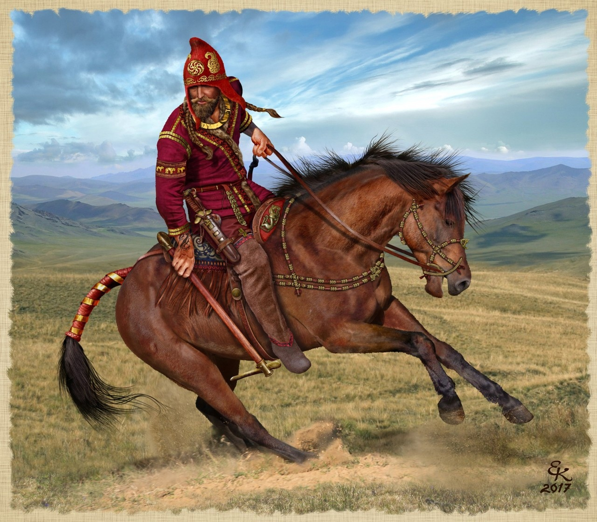 Скифский воин в представлении современного художника