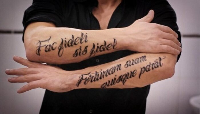 Тату надписи на латыни их значения и перевод. Каталог фраз для татуировок от салона Tattoo Times