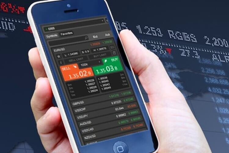 мобильный трейдинг. обучение торгов на сотовом рынке. Mt5 платформа. трейдер с телефоном. богинечка трейдинга.