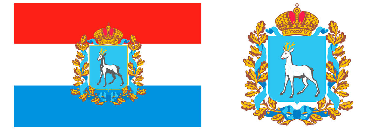 Флаг и герб Самарской области