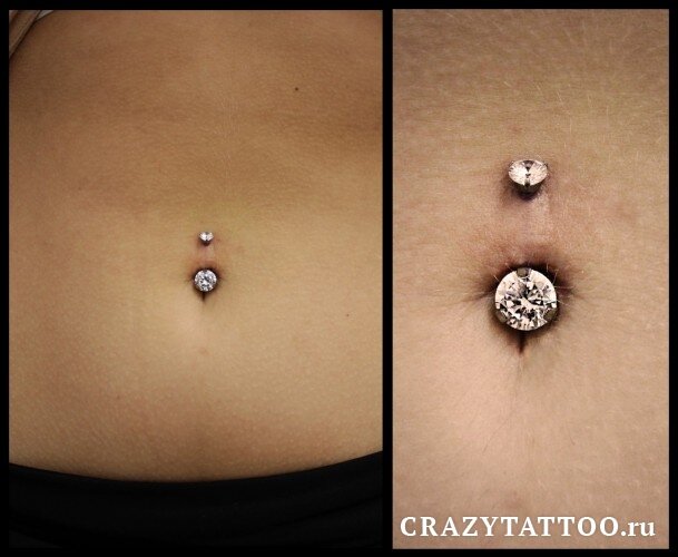 Пирсинг пупка 