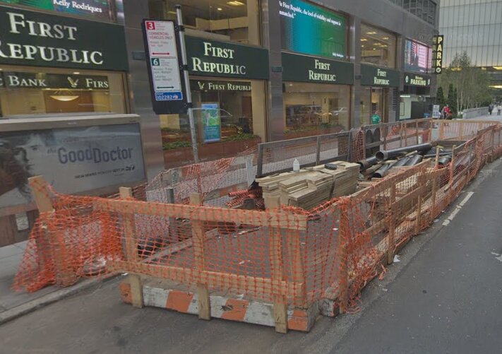 Ремонт неподалеку от башни Трампа