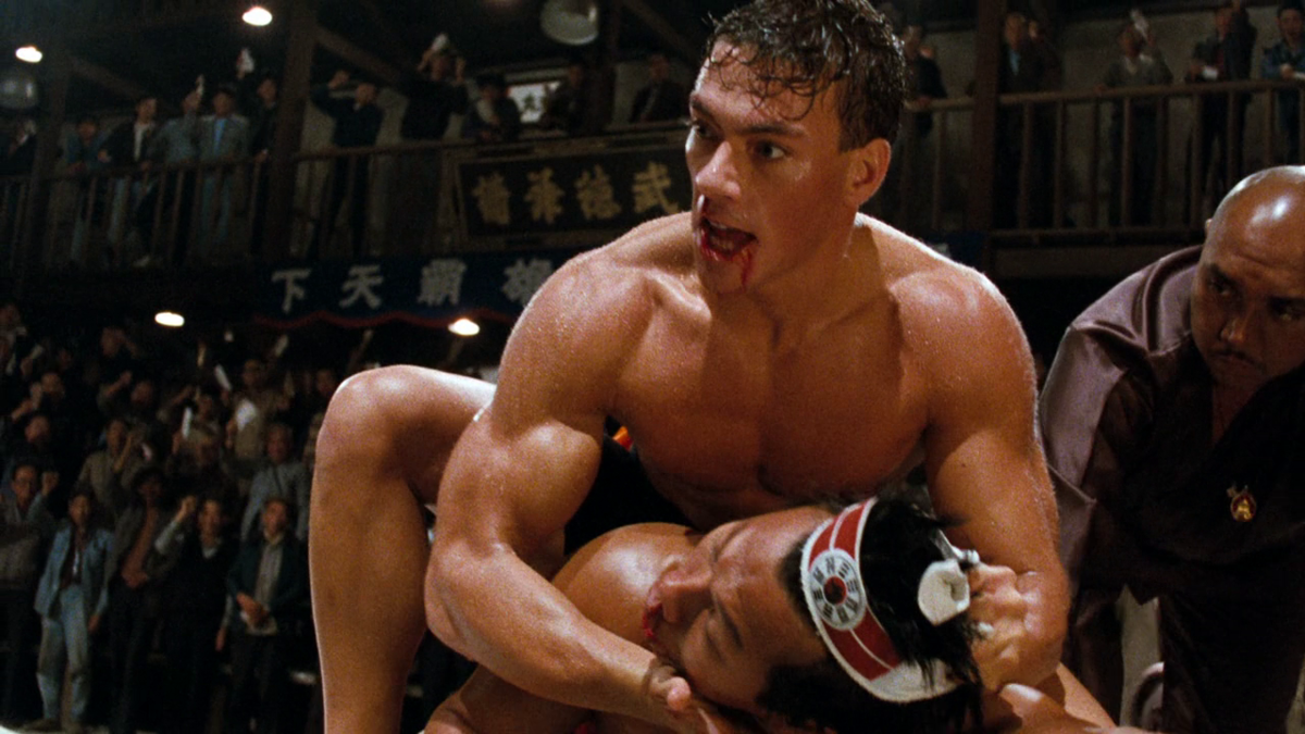 Боевик сцена. Кровавый спорт 1988. Jean Claude van Damme Bloodsport 1988.