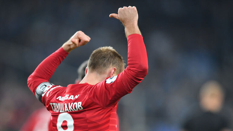 Жест Глушакова после гола в ворота "Зенита".