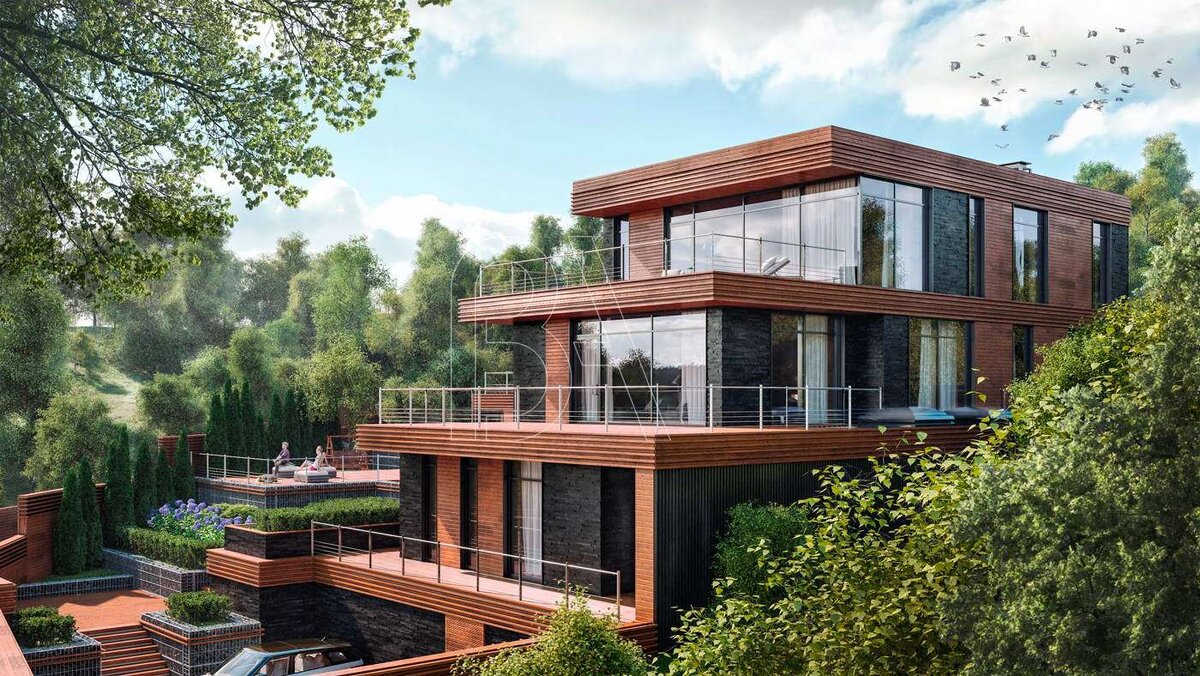 Дом крышей вниз в подмосковье