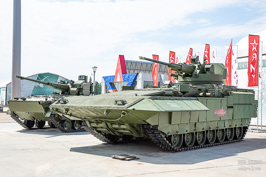 Т-15 и БМП-3 оснащенные новыми боевыми модулями. Картинка с блога https://saidpvo.livejournal.com (Вестник ПВО)