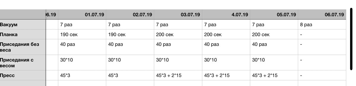 Сегодня утром сделала только вакуум. Плохо спали с сыном, с утра было совсем тяжело.