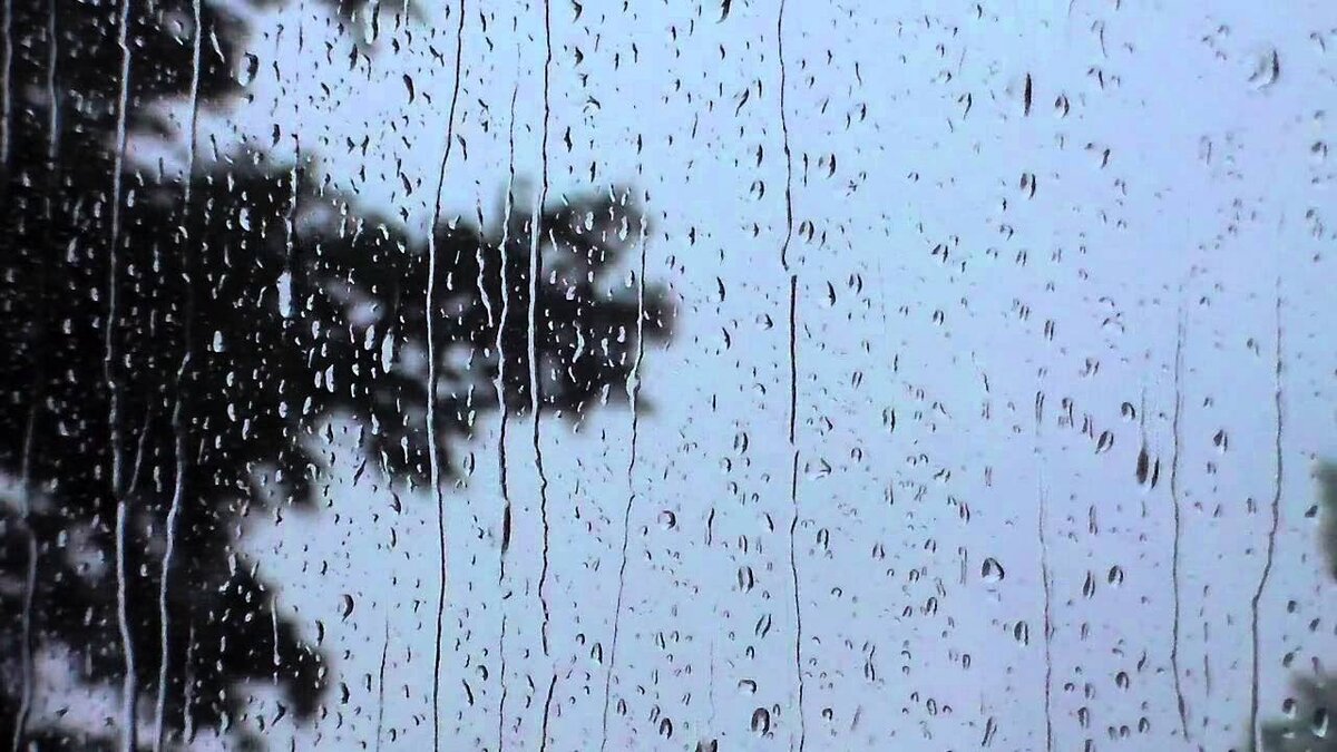 Крупные капли дождя падали. Дождь в окне. Дождь за окном. Дождь капает. Падающий дождь.